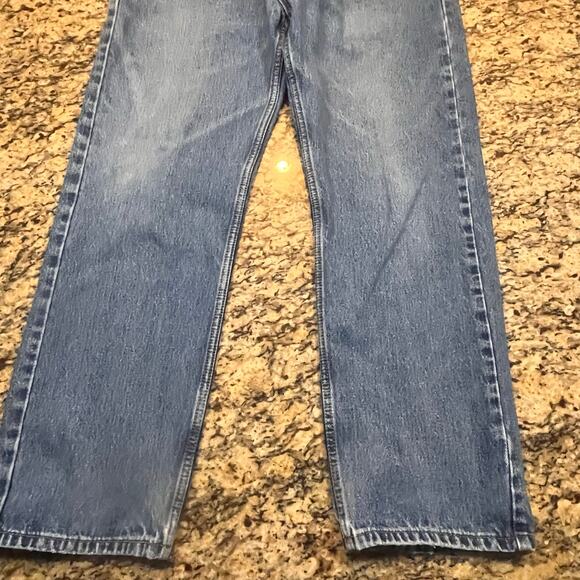 Levi's 505 Mens 38x30 Straight Fit Stonewash Blue Denim‎ Jeans Medium Wash - Picture 3 of 8